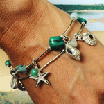sea shell charm bracelet