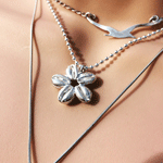 cowrie flower necklace