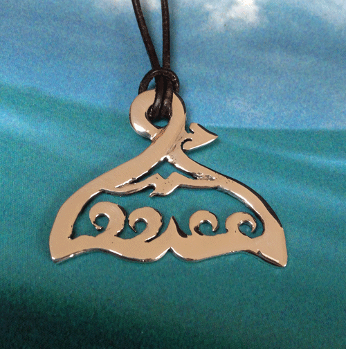 whale tail necklace by pa-pa